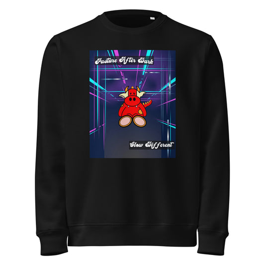 Pocket Cows Unisex Organic Mid-Weight Roller Sweatshirt — Design 273