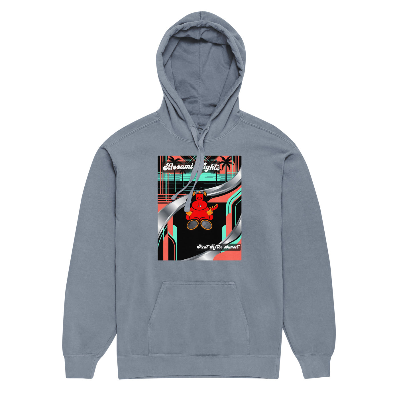 Pocket Cows Unisex Garment-Dyed Hooded Sweatshirt I Comfort Colors — Pasture Vice — Design 272