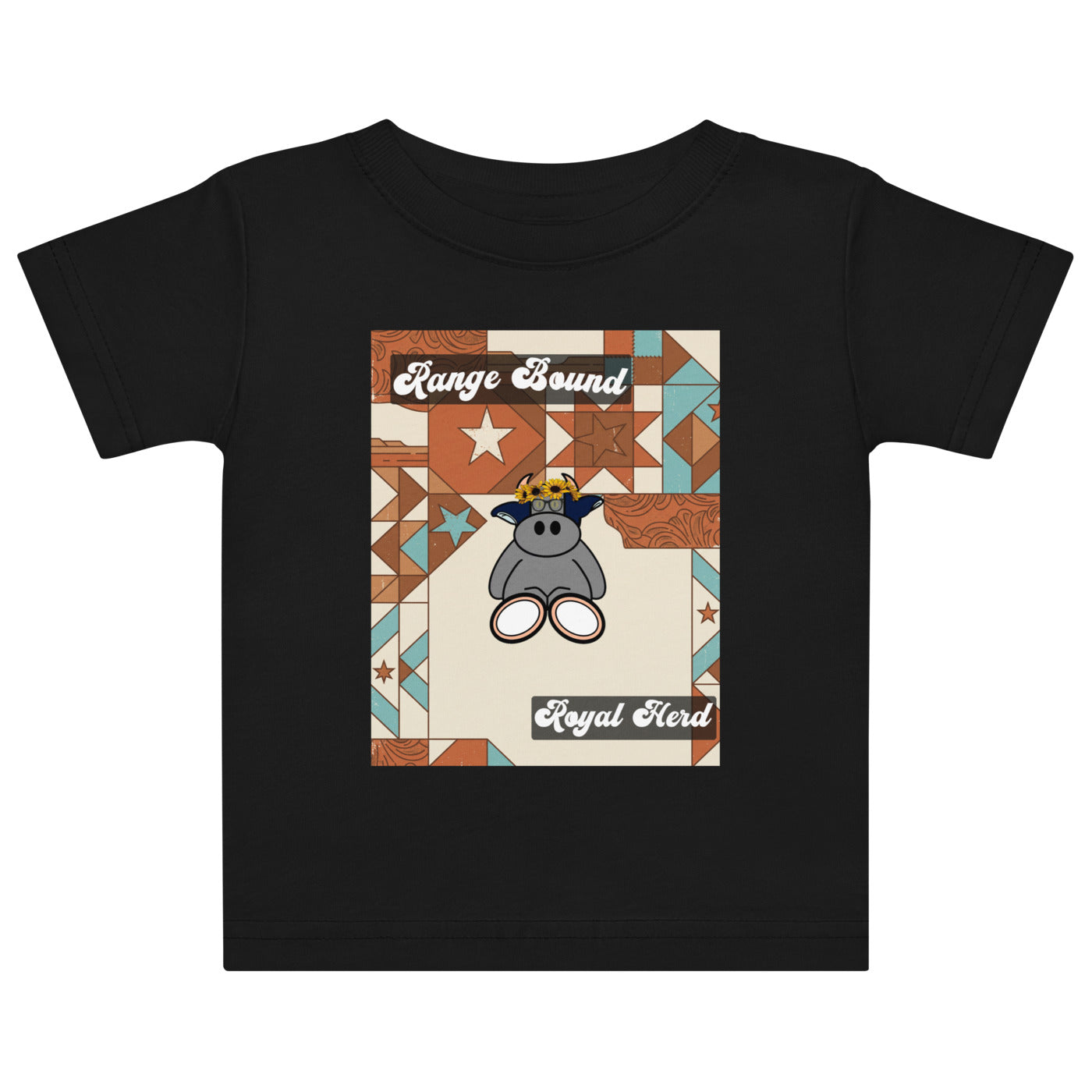 Pocket Cows Baby Jersey T-Shirt — Design 258