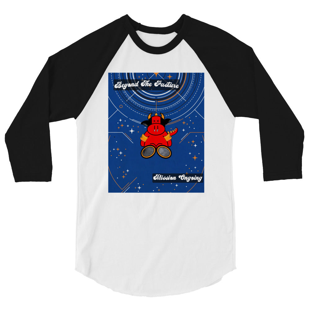 Pocket Cows Unisex 3/4 Sleeve Raglan Shirt — Design 278