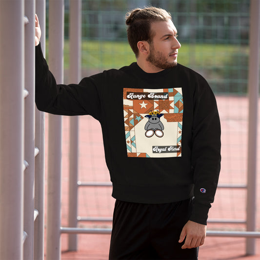 Pocket Cows Men’s Crewneck Sweatshirt — Design 258