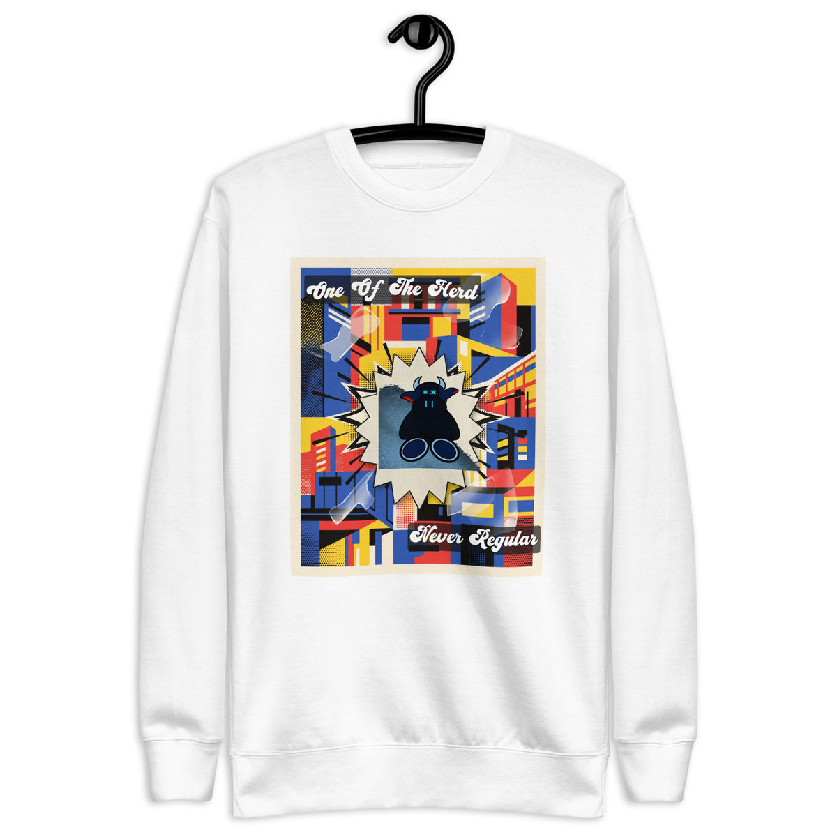 Pocket Cows Crewneck — Certified Rare — Design 13 — alternate view