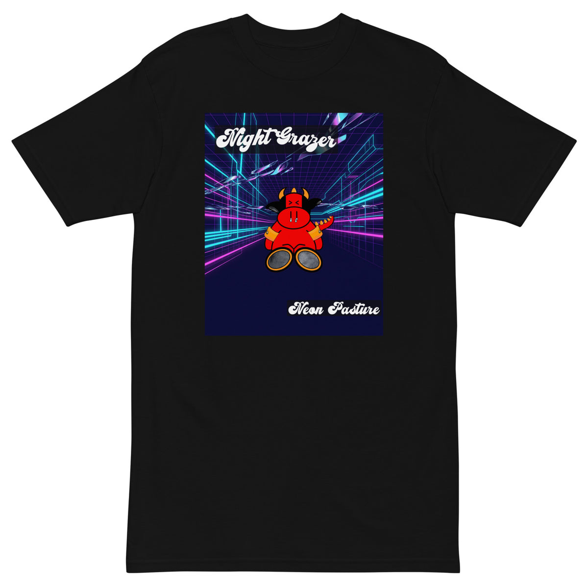 Pocket Cows Heavyweight Tee — After Hours — Design 250 — alternate view