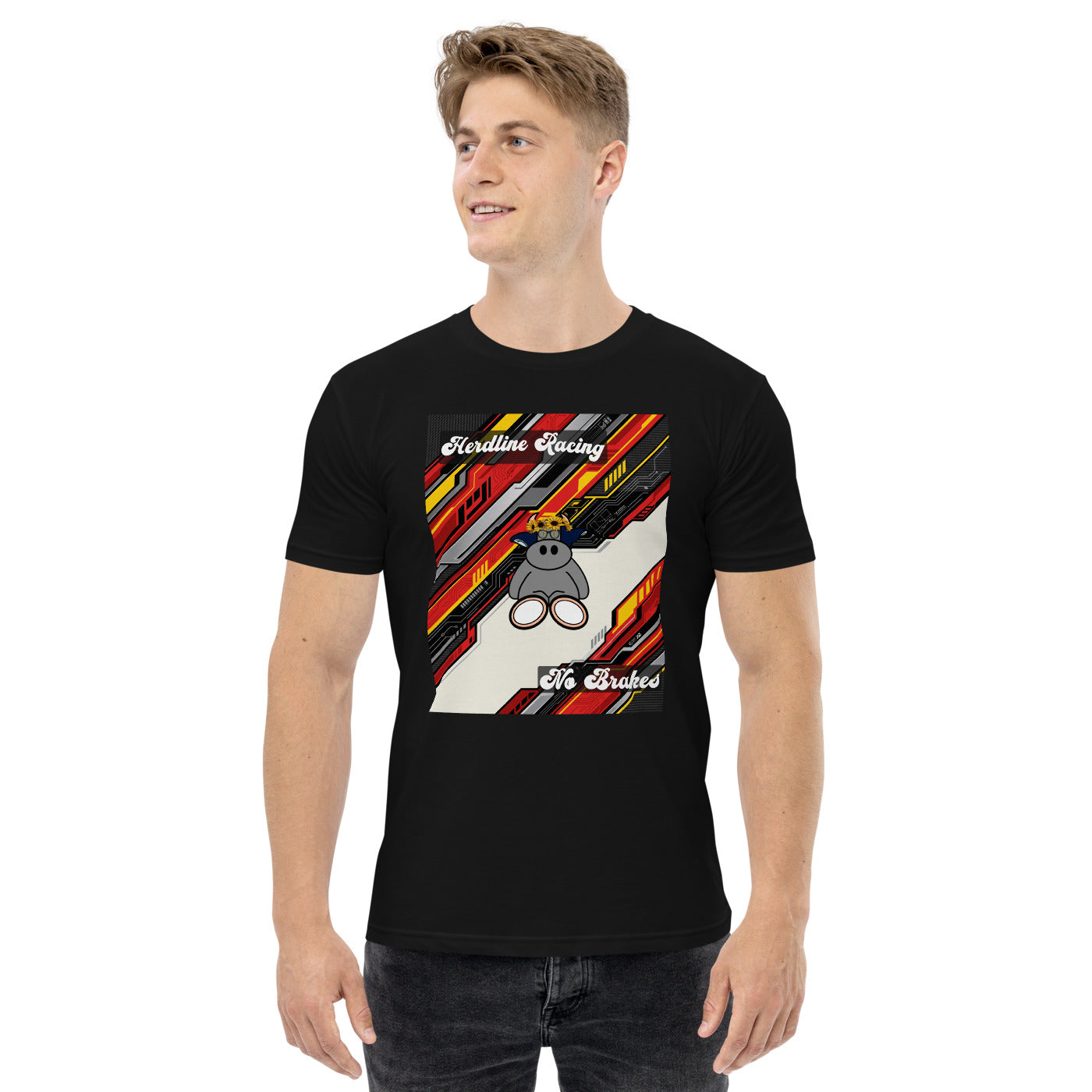 Pocket Cows Men's Staple T-Shirt — Design 263