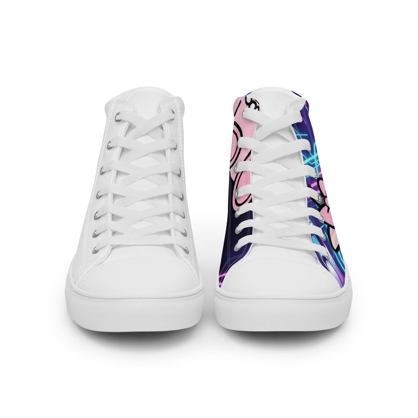 Pocket Cows Men's High Top Canvas Shoes — After Hours — Design 832