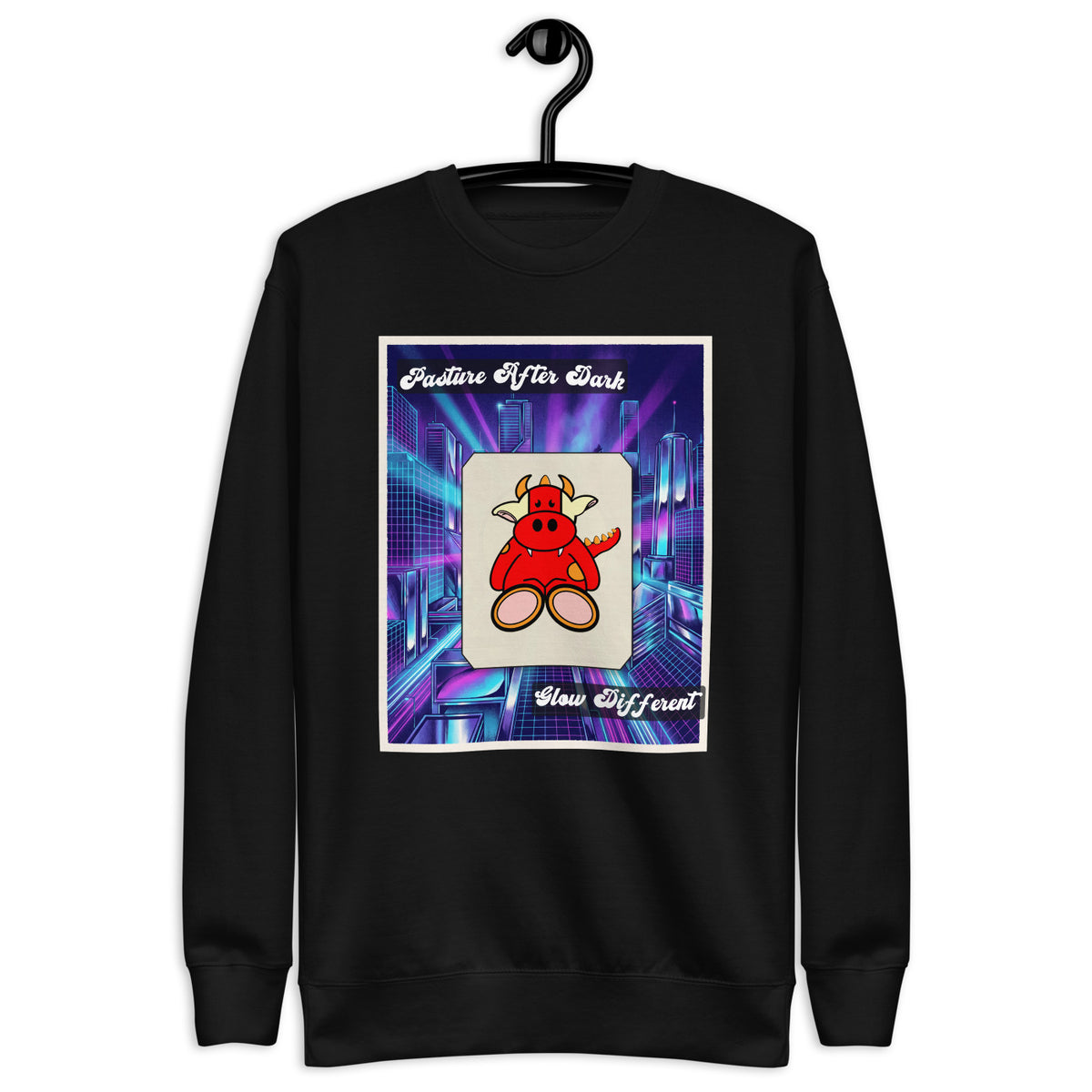 Pocket Cows Crewneck — After Hours — Design 03 — alternate view