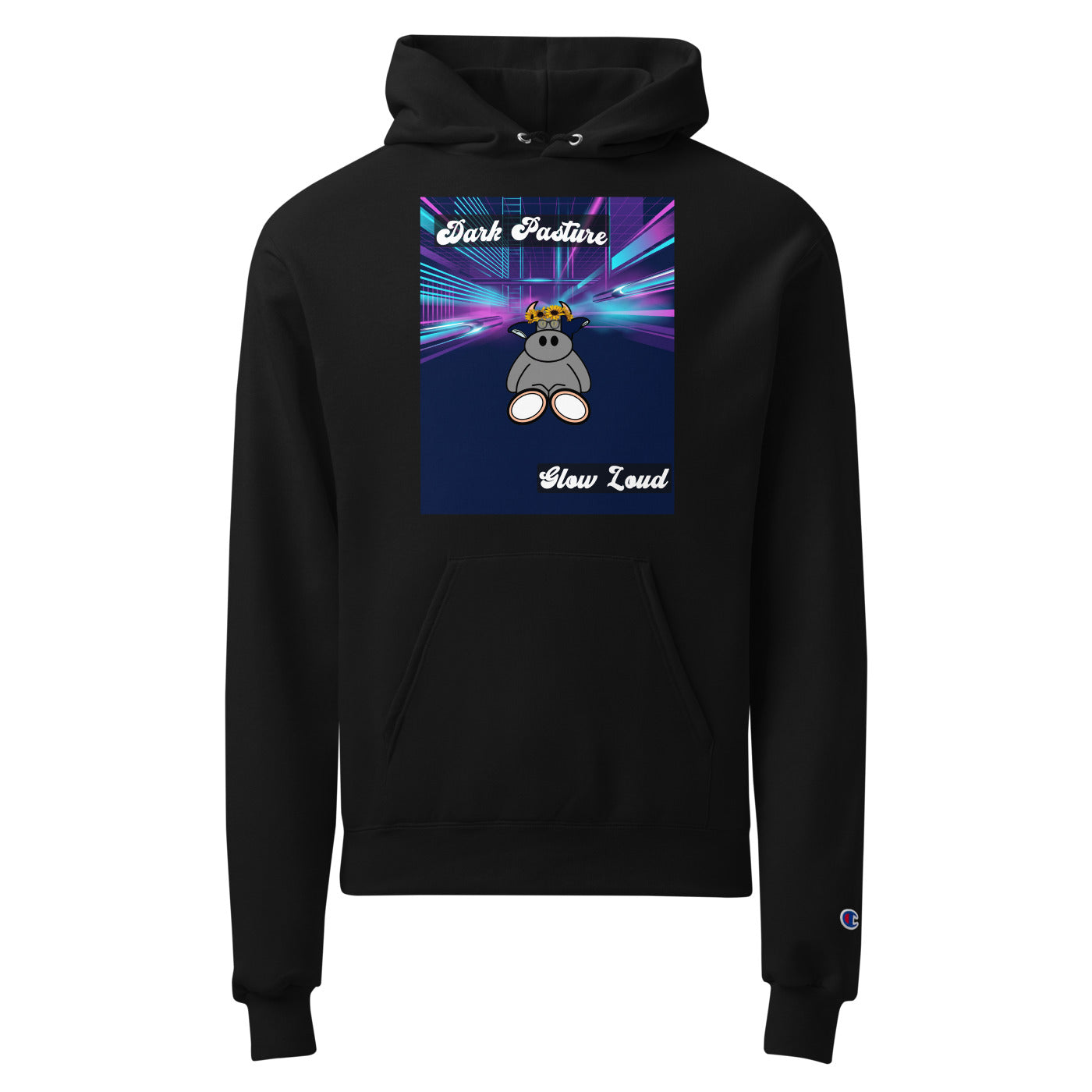 Pocket Cows Unisex Powerblend Hoodie — Design 255