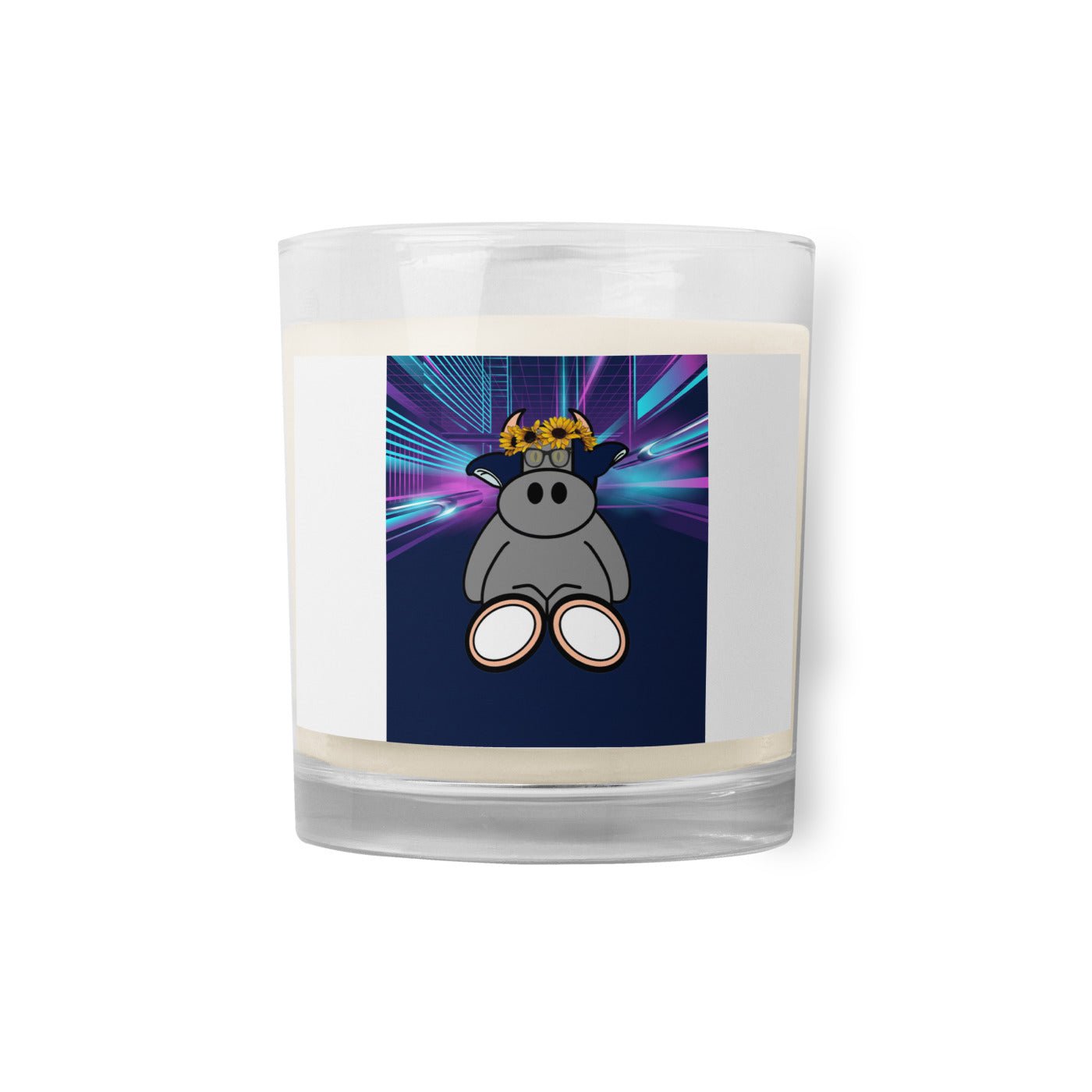 Pocket Cows Glass Jar Soy Wax Candle — After Hours — Design 255
