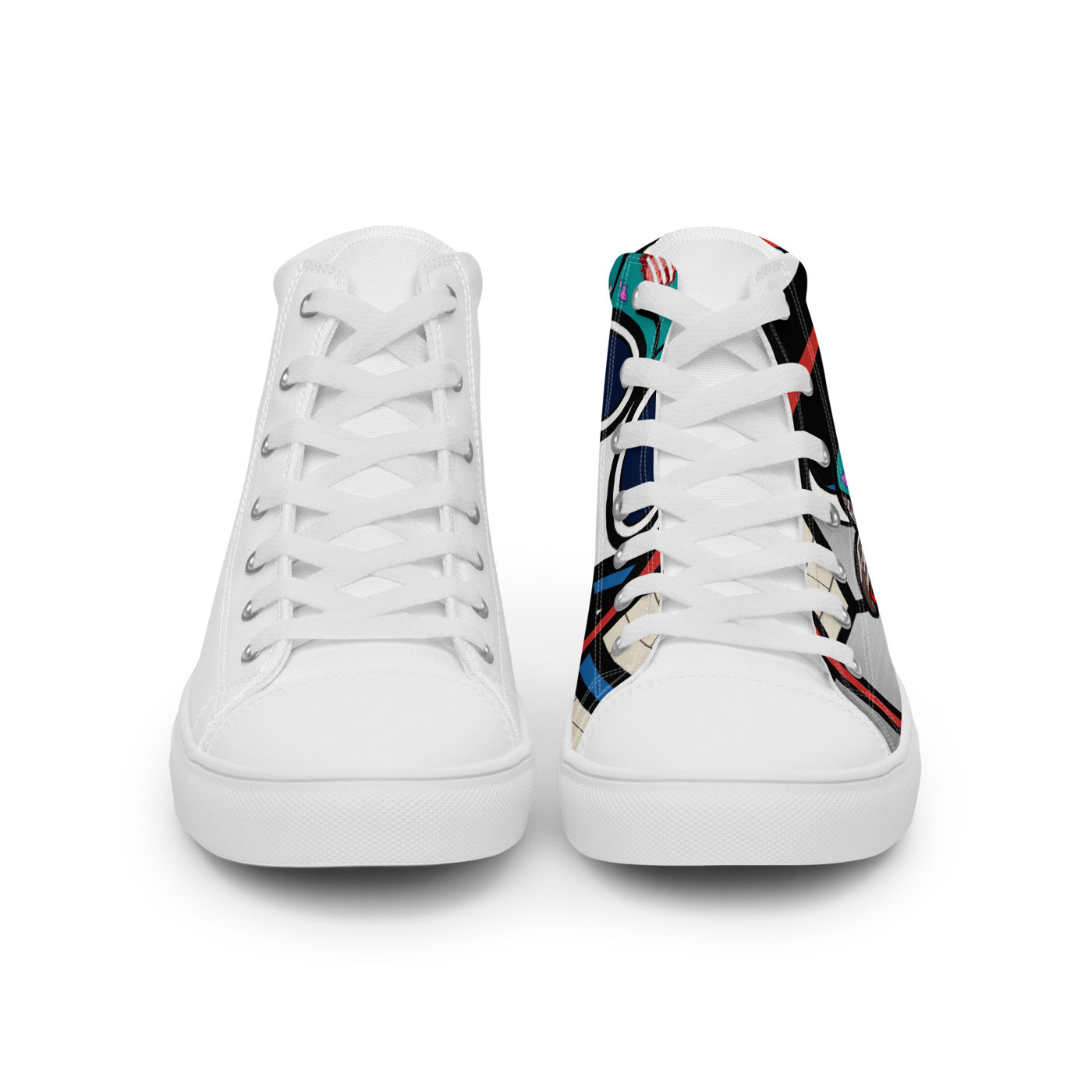 Pocket Cows Men's High Top Canvas Shoes — Move Different — Design 830