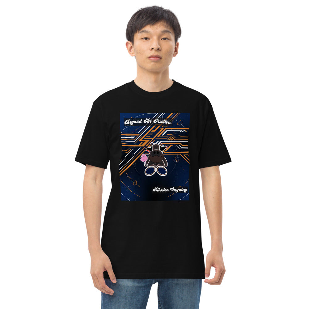 Pocket Cows Heavyweight Tee — Orbit The Herd — Design 144