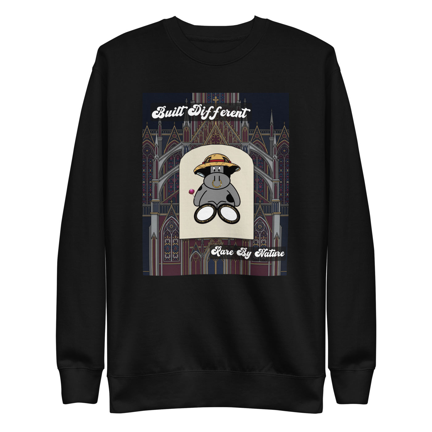 Pocket Cows Crewneck — Sacred Herd — Design 04