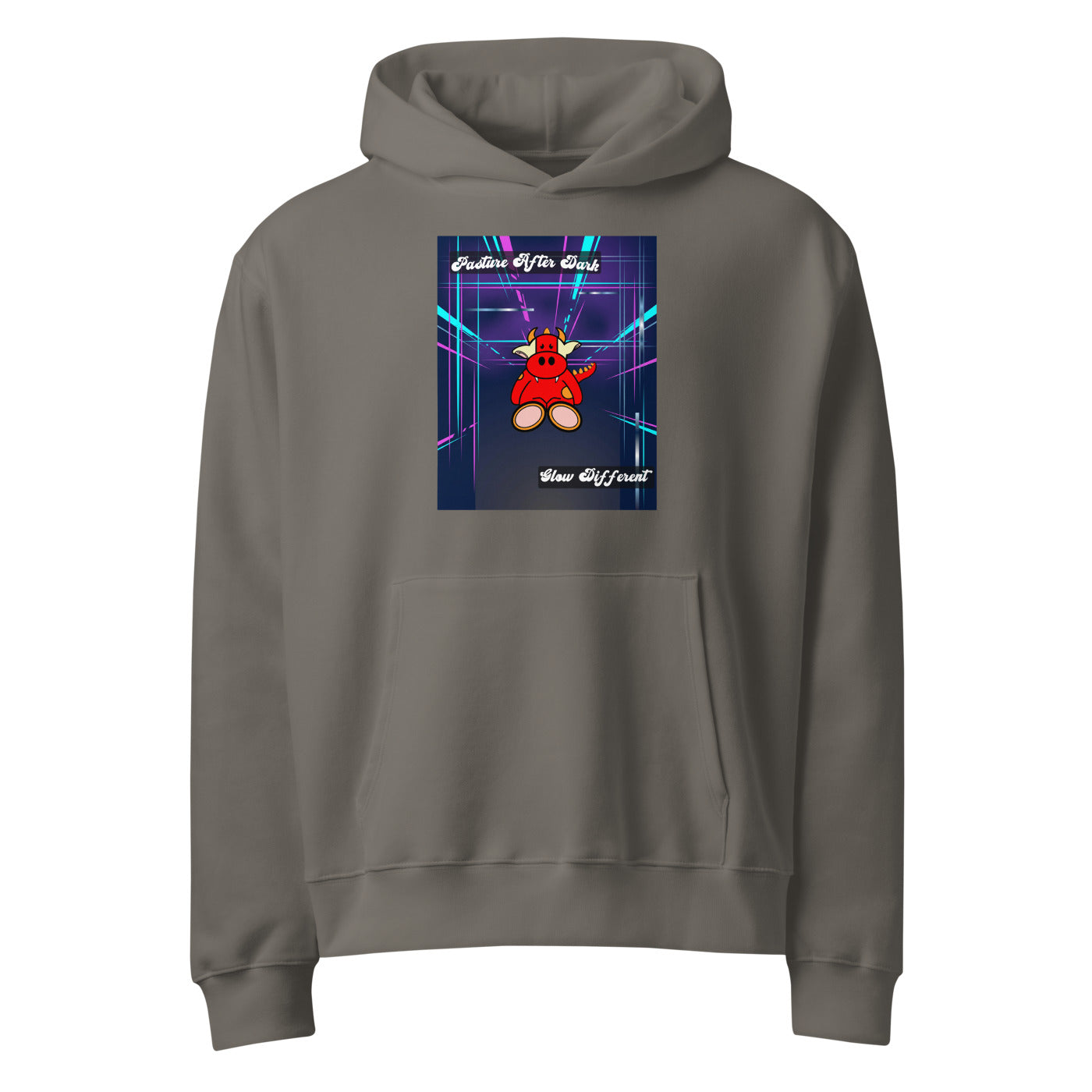 Pocket Cows Unisex Oversized Heavyweight Hoodie — Design 273