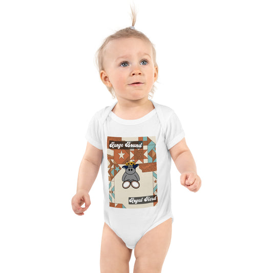 Pocket Cows Baby Short Sleeve Bodysuit — Design 258
