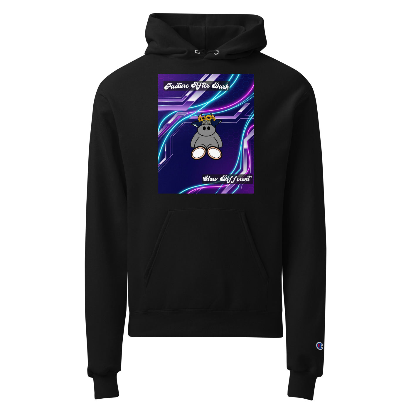 Pocket Cows Unisex Powerblend Hoodie — Design 251