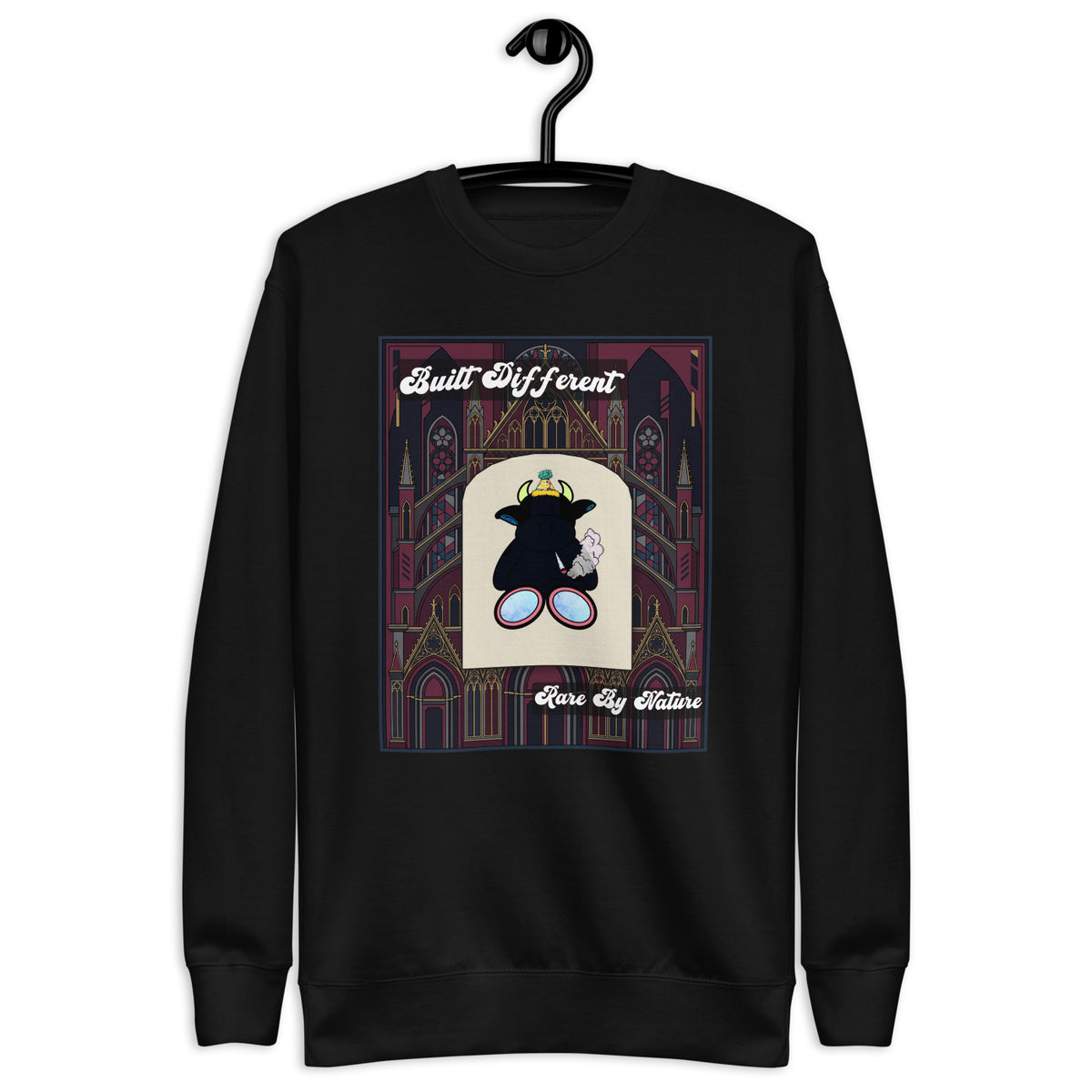 Pocket Cows Crewneck — Sacred Herd — Design 08 — alternate view