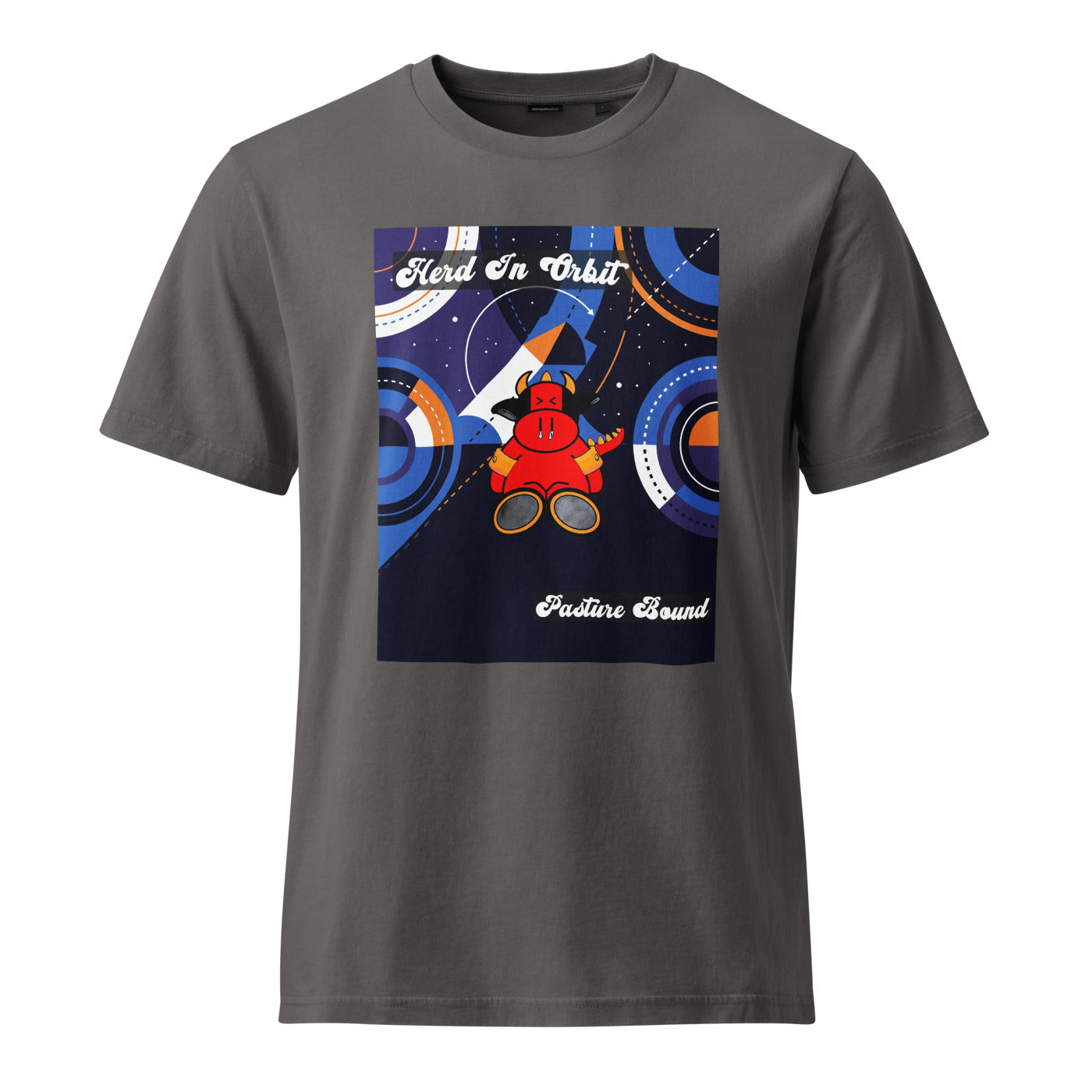 Pocket Cows Unisex Garment Dyed Creator 2.0 Vintage T-Shirt — Design 280