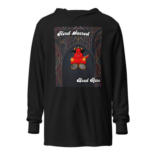 Pocket Cows Unisex Hooded Long Sleeve Tee — Design 267