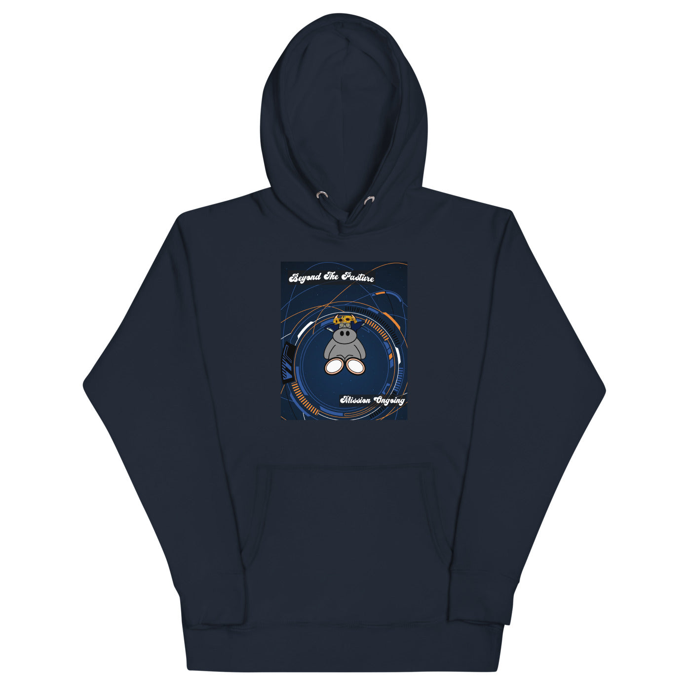Pocket Cows Hoodie — Orbit The Herd — Design 283