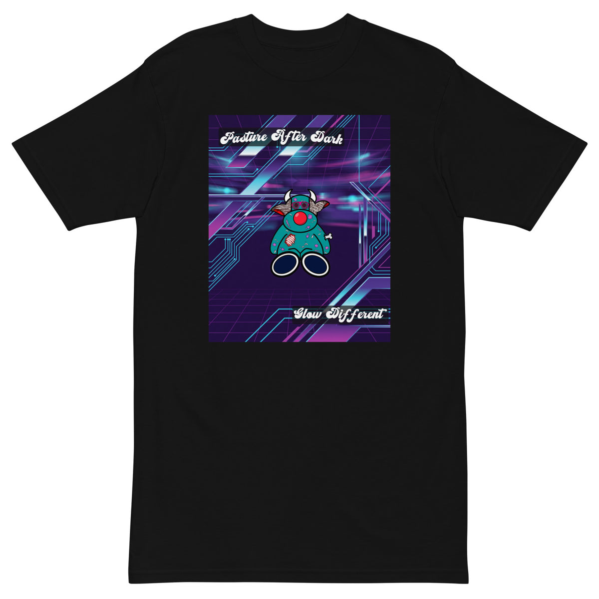 Pocket Cows Heavyweight Tee — After Hours — Design 212 — alternate view