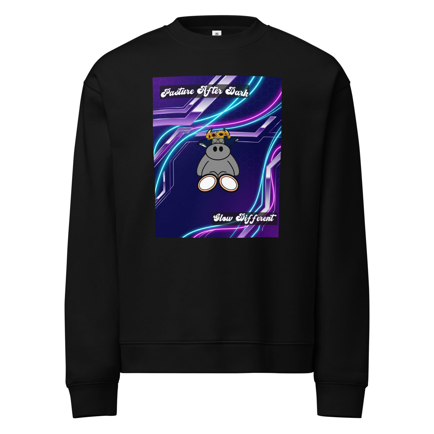 Pocket Cows Unisex Relax Crew Neck Sweatshirt — Design 251