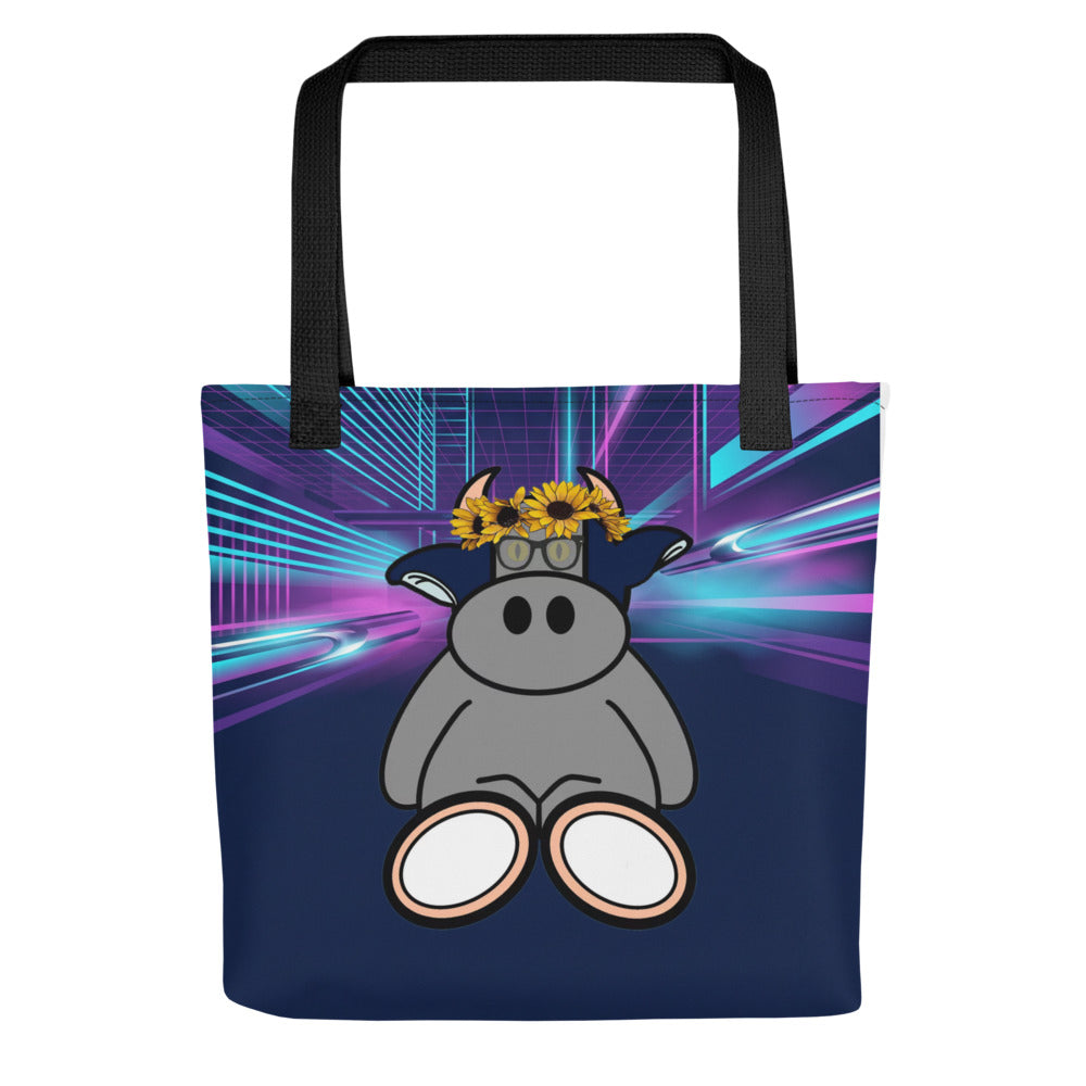 Pocket Cows All-Over Print Tote Bag — After Hours — Design 255
