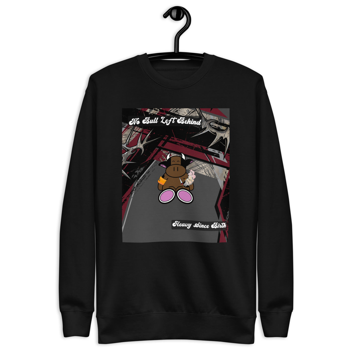 Pocket Cows Crewneck — No Bull Left — Design 193 — alternate view