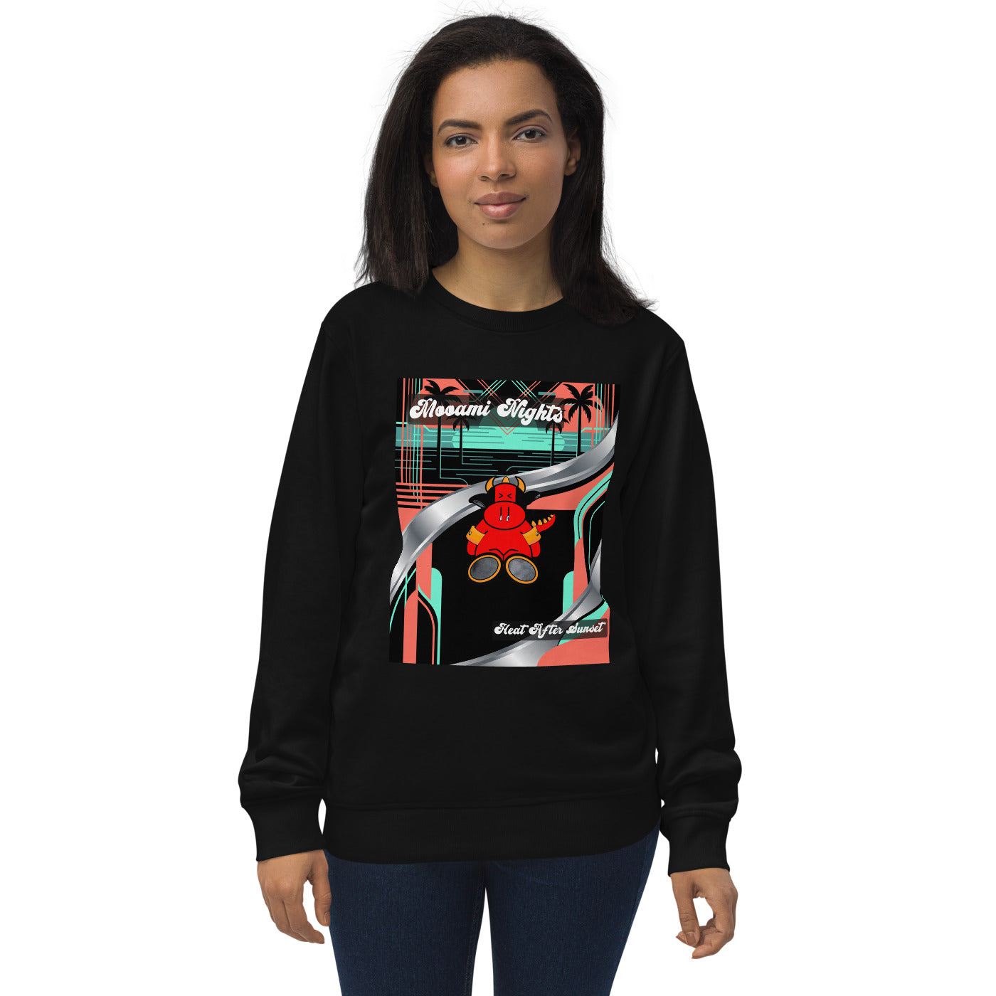 Pocket Cows Unisex Organic Sweatshirt — Design 272