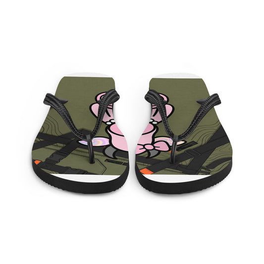 Pocket Cows Sublimation Flip Flops — Built To Roam — Design 847