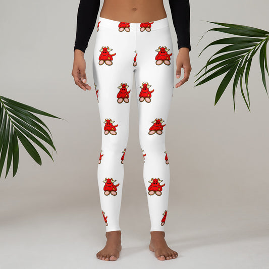 Pocket Cows All-Over Print Leggings — After Hours — Design 273