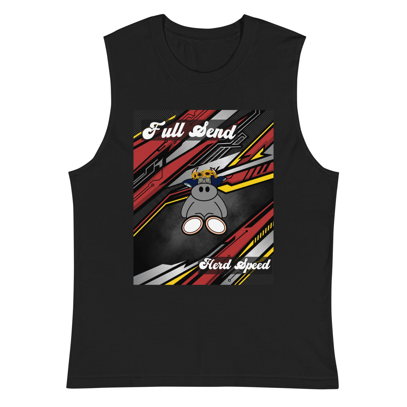 Pocket Cows Unisex Muscle Shirt — Design 265