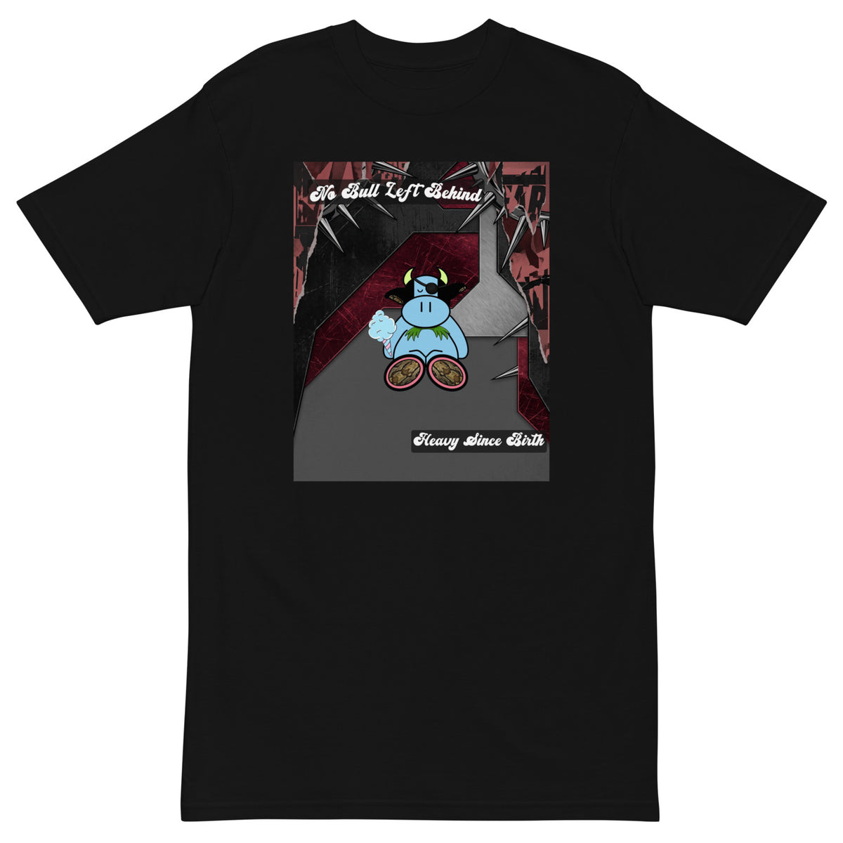 Pocket Cows Heavyweight Tee — No Bull Left — Design 84 — alternate view