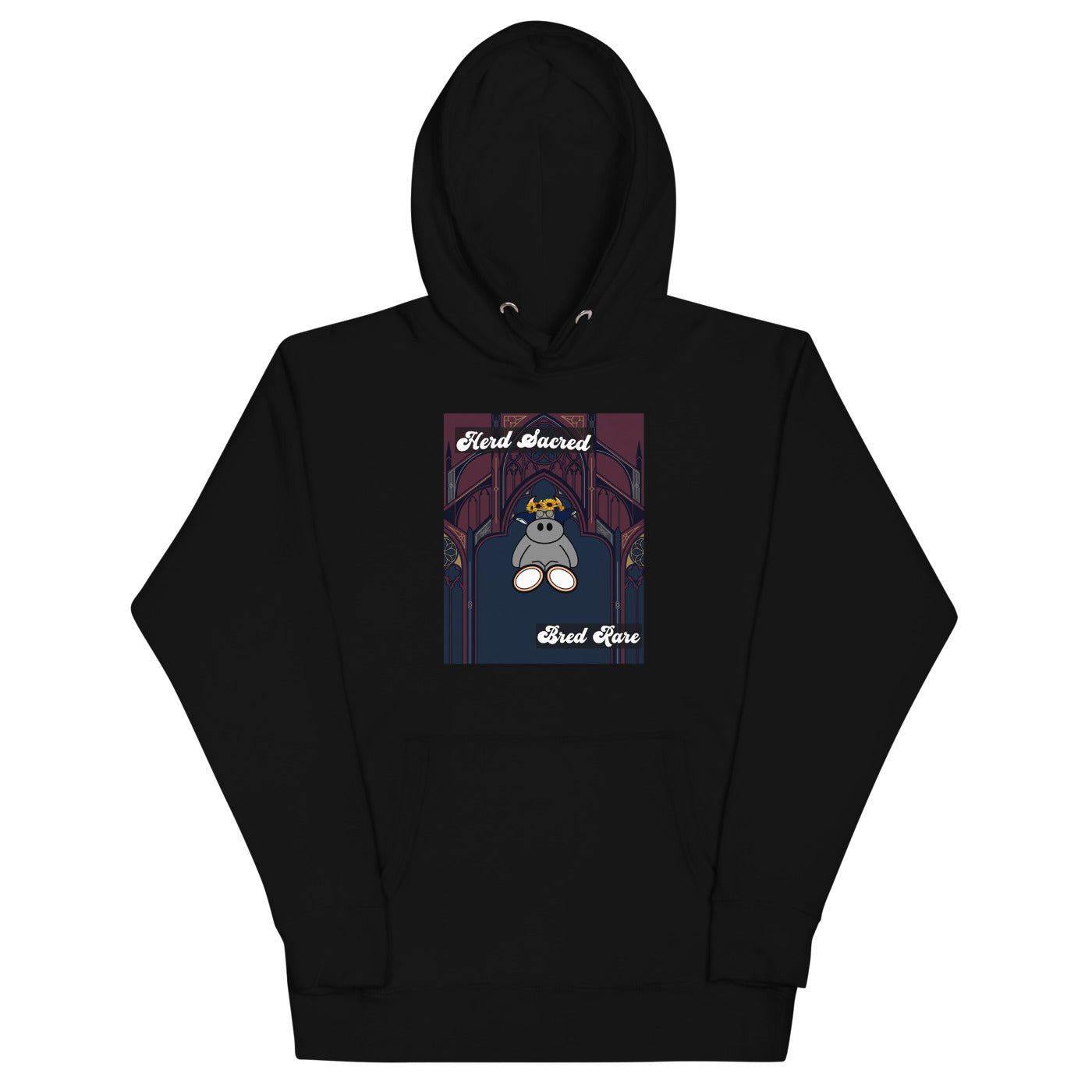 Pocket Cows Hoodie — Sacred Herd — Design 271
