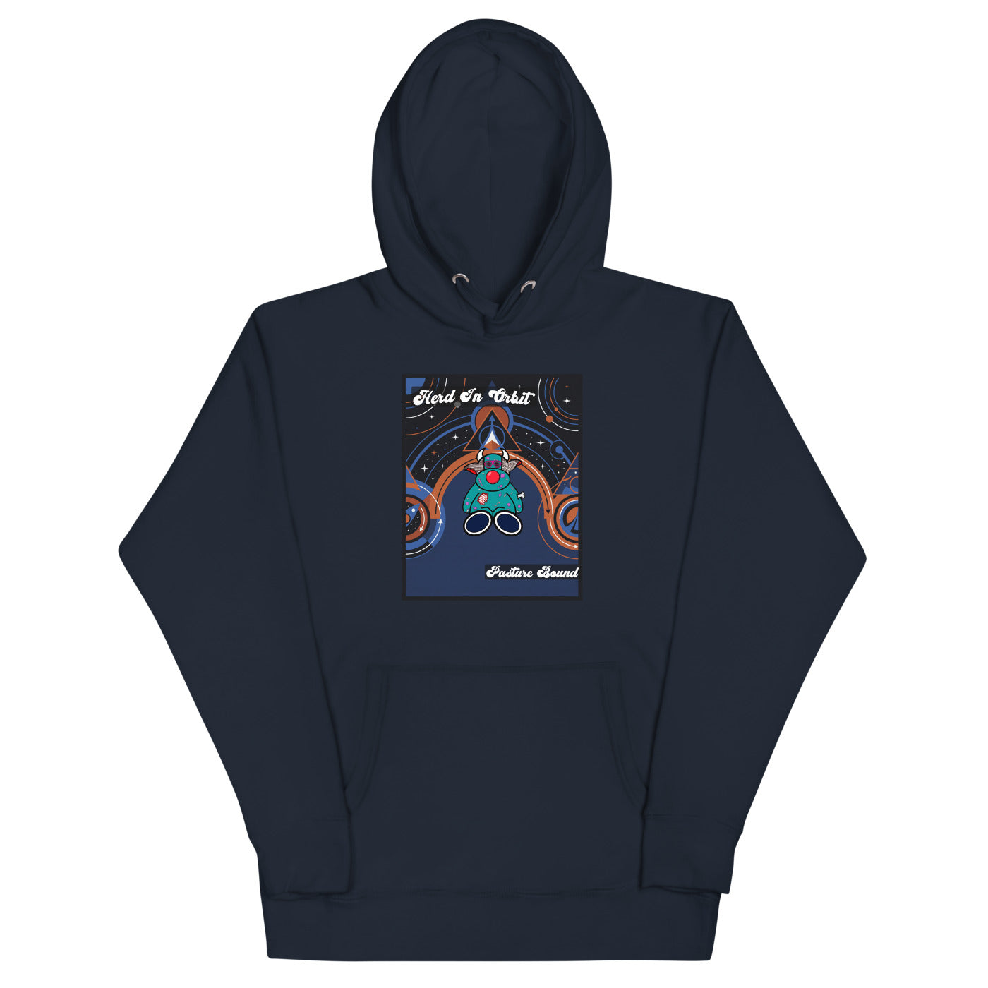 Pocket Cows Hoodie — Orbit The Herd — Design 797