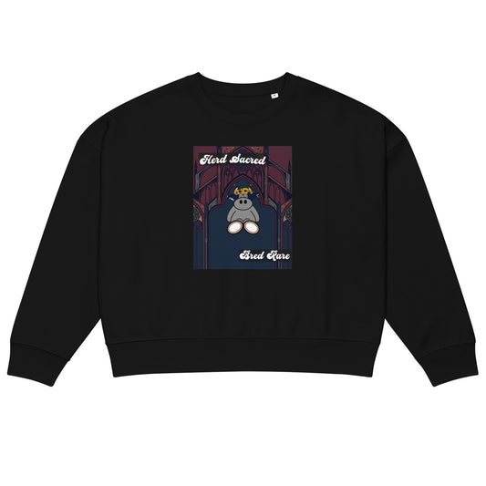 Pocket Cows Women's Organic Crew Neck Stella Alma Sweatshirt — Design 271