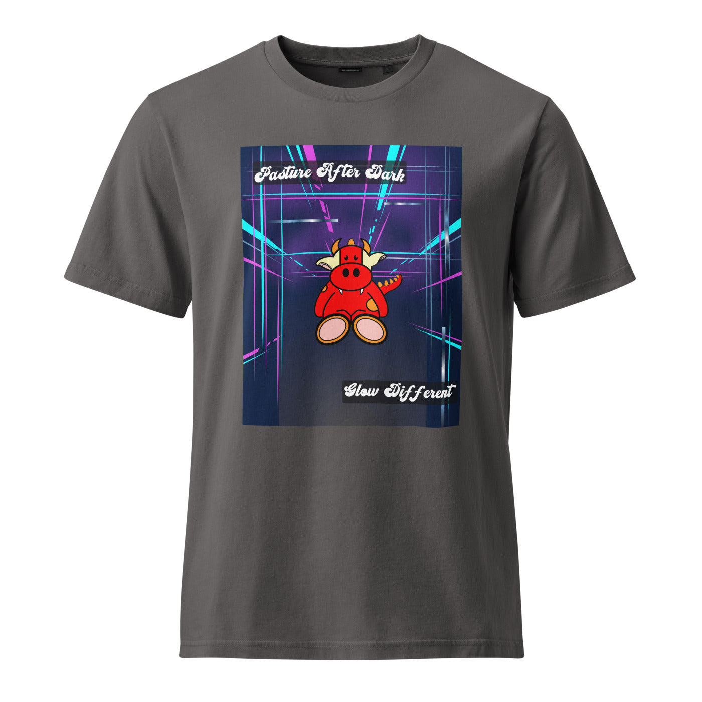 Pocket Cows Unisex Garment Dyed Creator 2.0 Vintage T-Shirt — Design 273