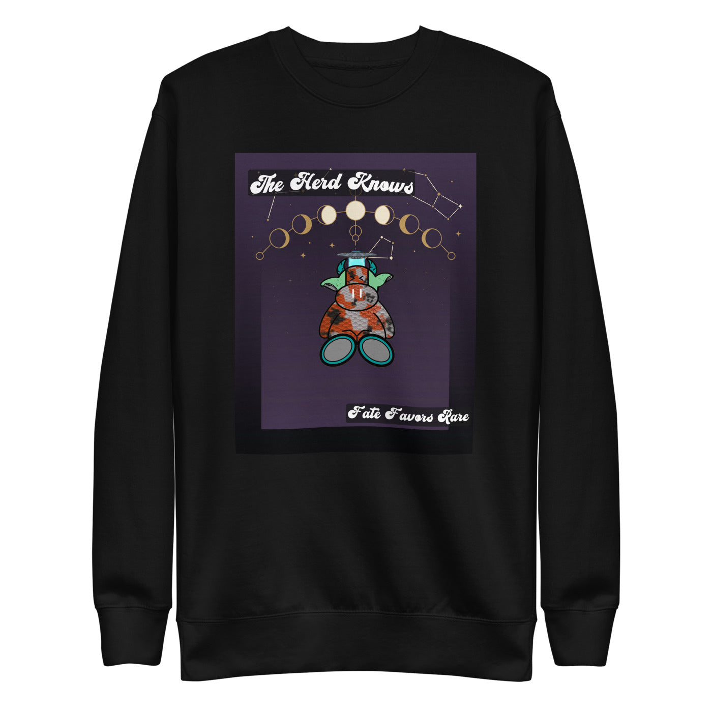 Pocket Cows Crewneck — Written In The Herd — Design 123