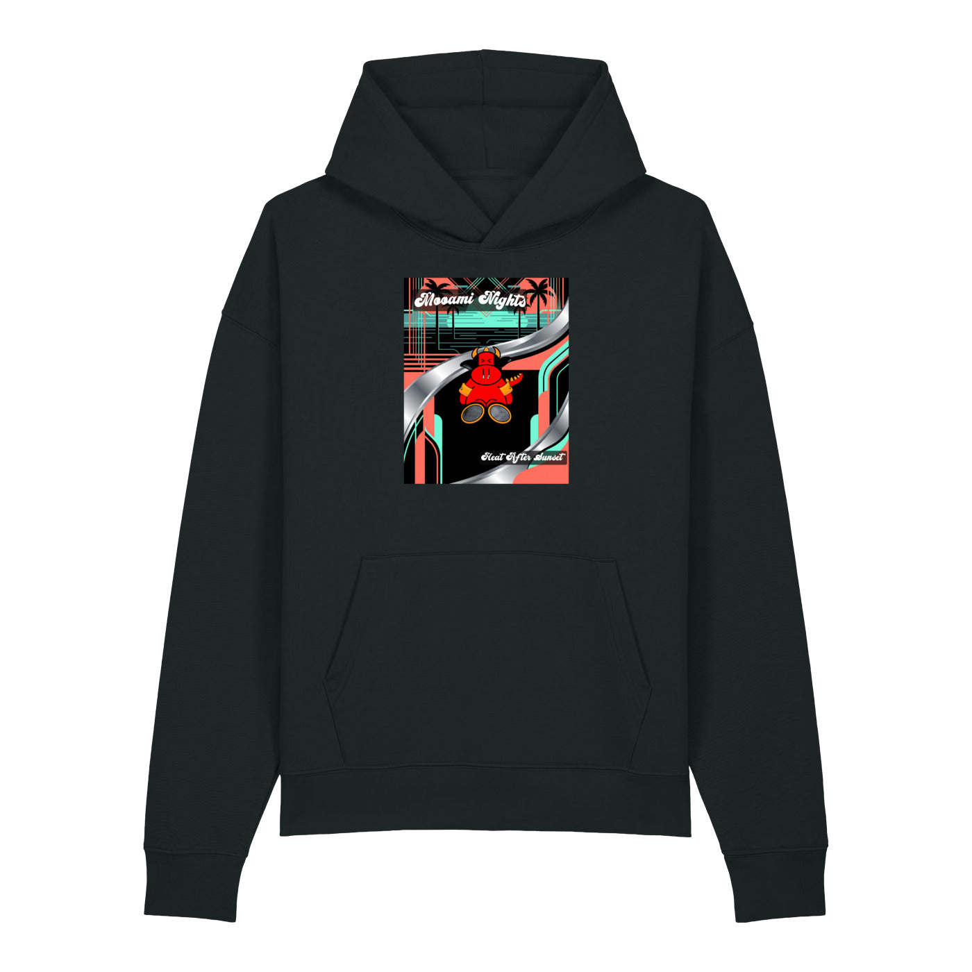 Pocket Cows Unisex Relaxed Mid-Weight Chaser Hooded Sweatshirt — Design 272