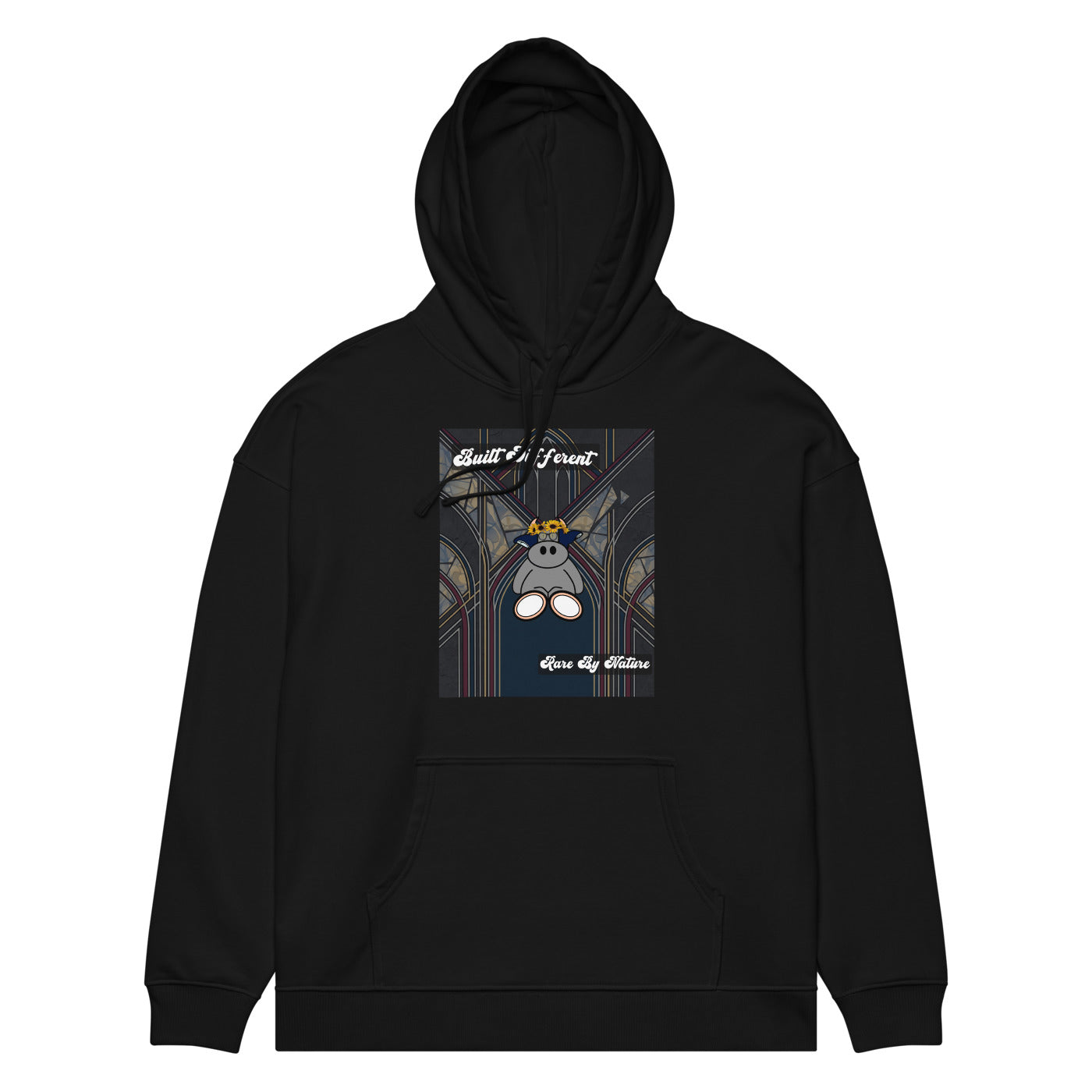 Pocket Cows Unisex Organic Relaxed Slammer 2.0 Hoodie — Design 269