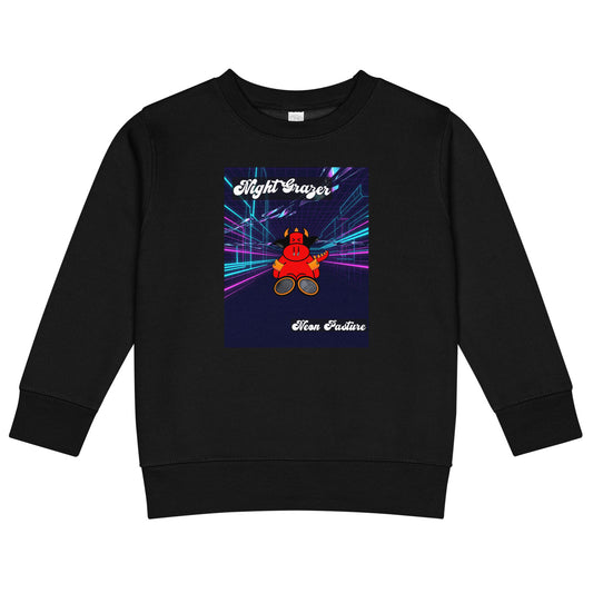 Pocket Cows Kids Crew Neck Sweatshirt — Design 250
