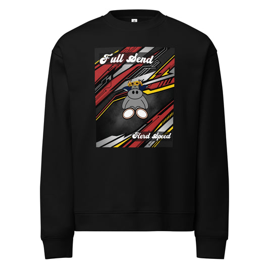 Pocket Cows Unisex Relax Crew Neck Sweatshirt — Design 265