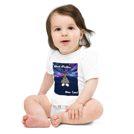 Pocket Cows Baby Short Sleeve One Piece — Design 255