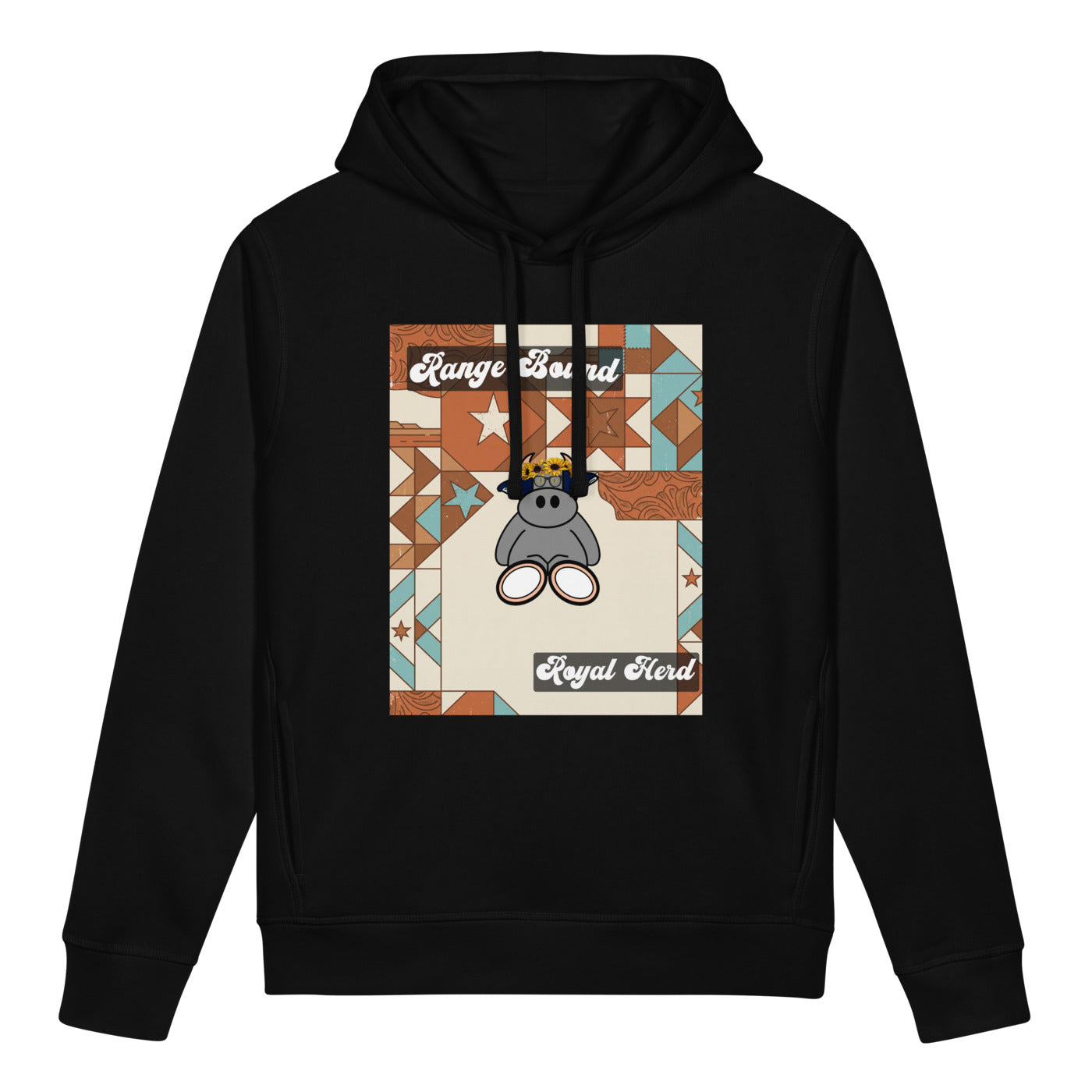 Pocket Cows Unisex Organic Side Pocket Sounder Hoodie — Design 258