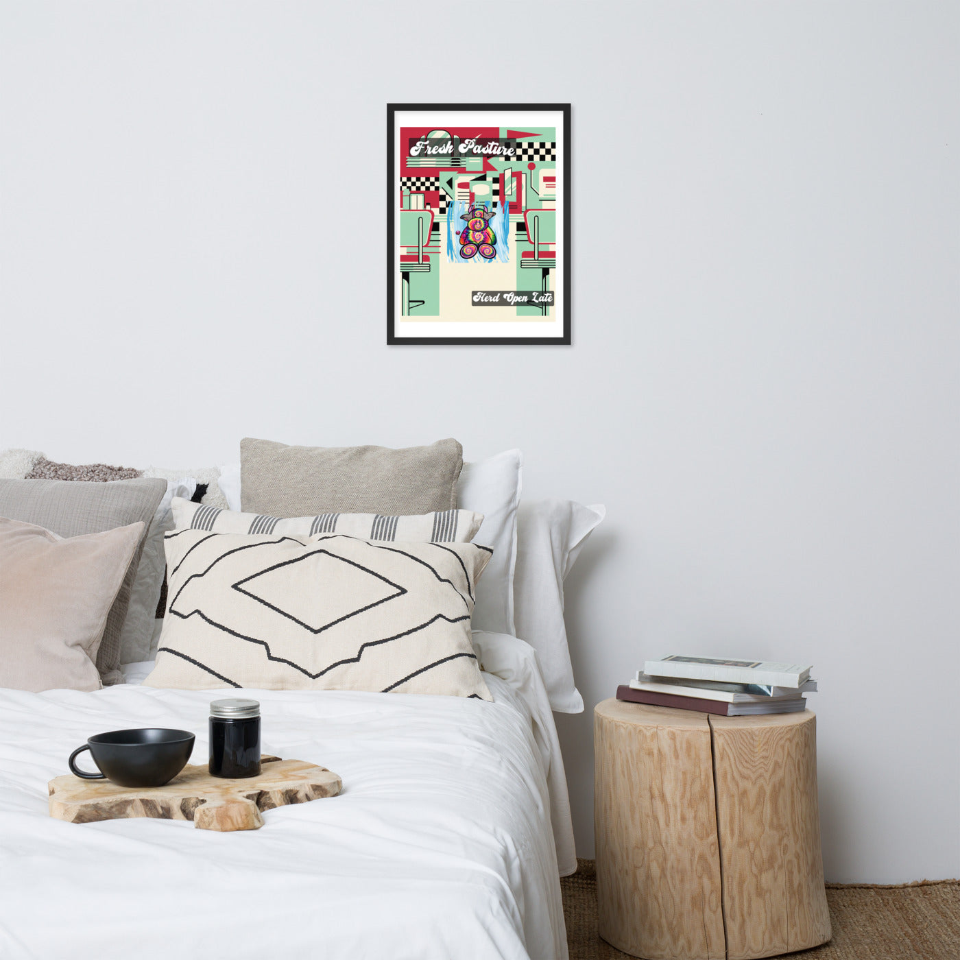 Pocket Cows Enhanced Matte Paper Framed Poster (in) — Always Fresh — Design 715