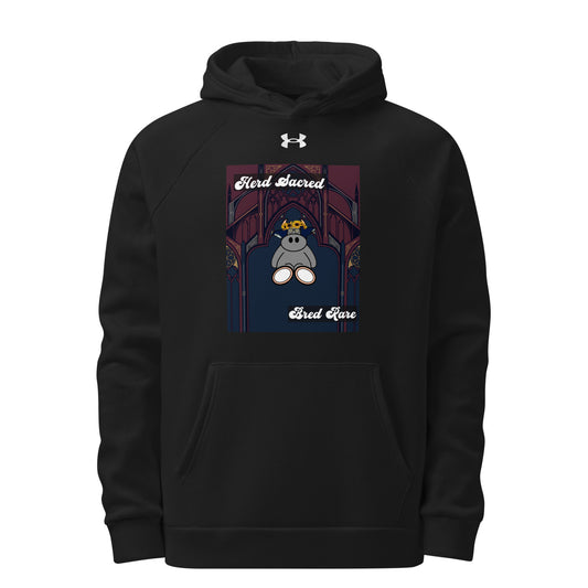 Pocket Cows Men’s Under Armour Rival Fleece Hoodie — Design 271