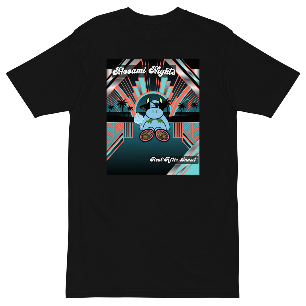 Pocket Cows Heavyweight Tee — Pasture Vice — Design 95 — alternate view