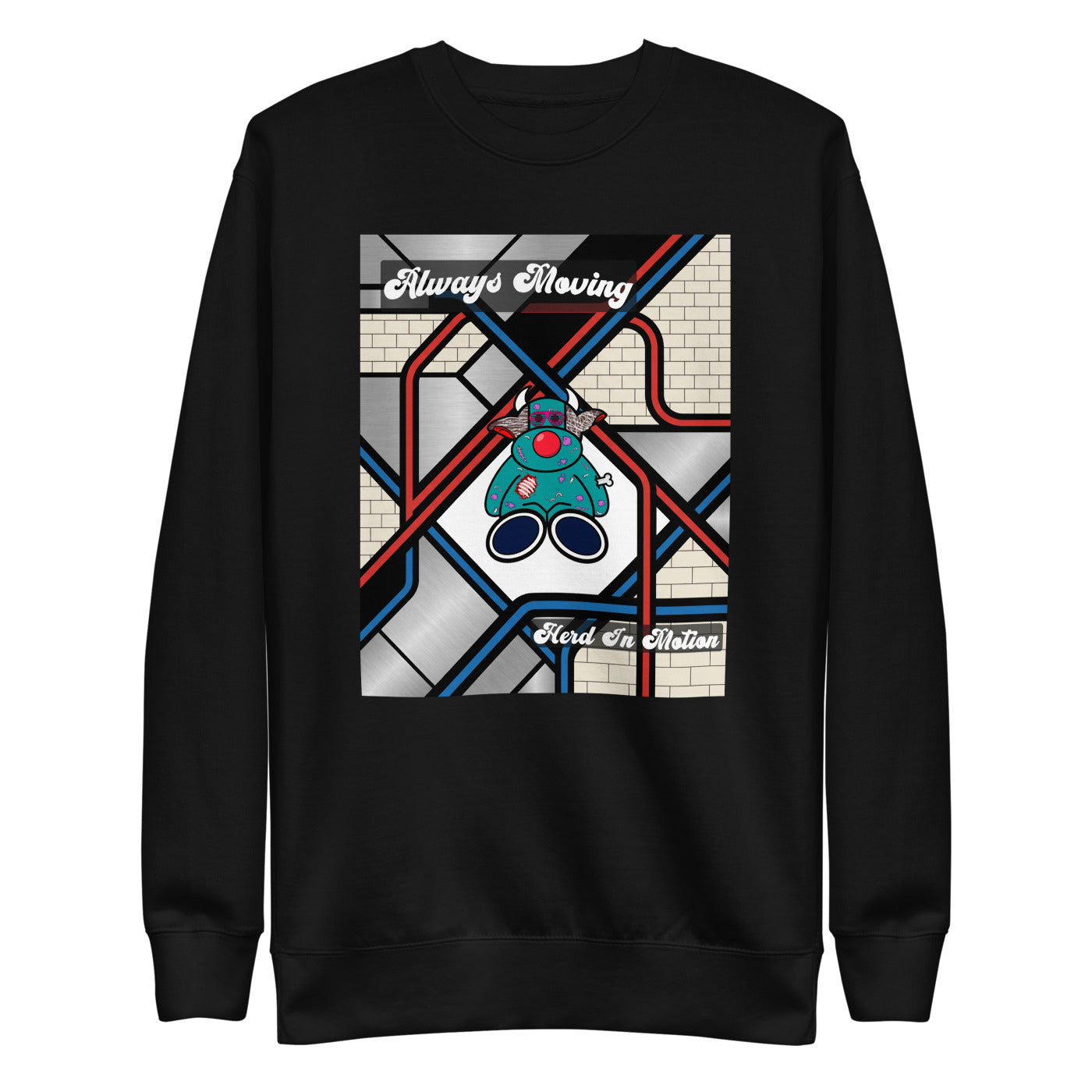 Pocket Cows Crewneck — Move Different — Design 830