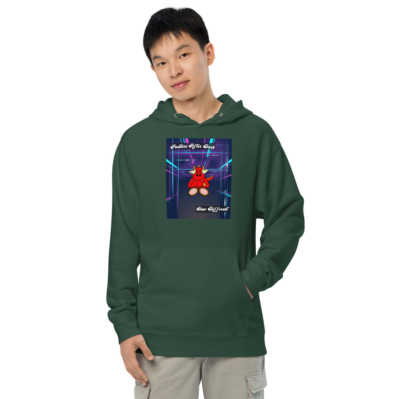Pocket Cows Unisex Midweight Hoodie — Design 273