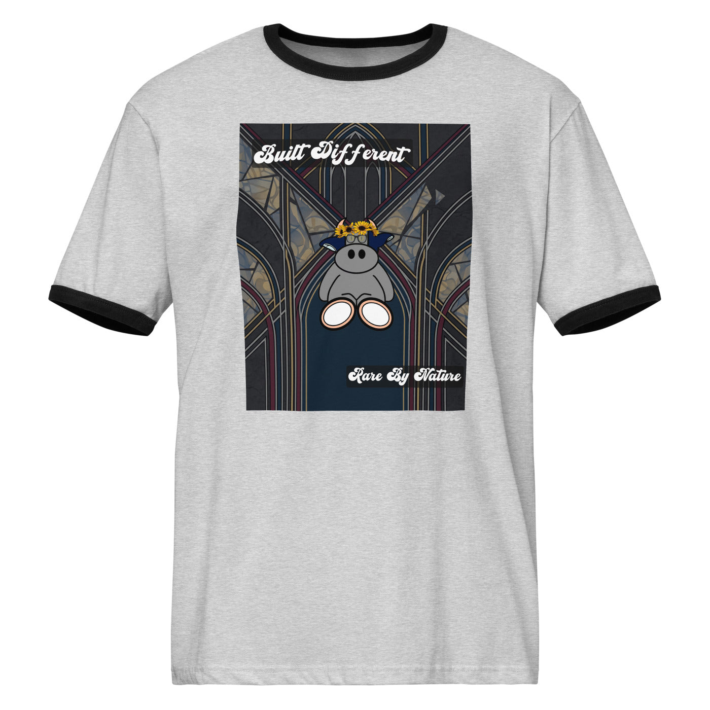 Pocket Cows Unisex Ringer T-Shirt — Design 269