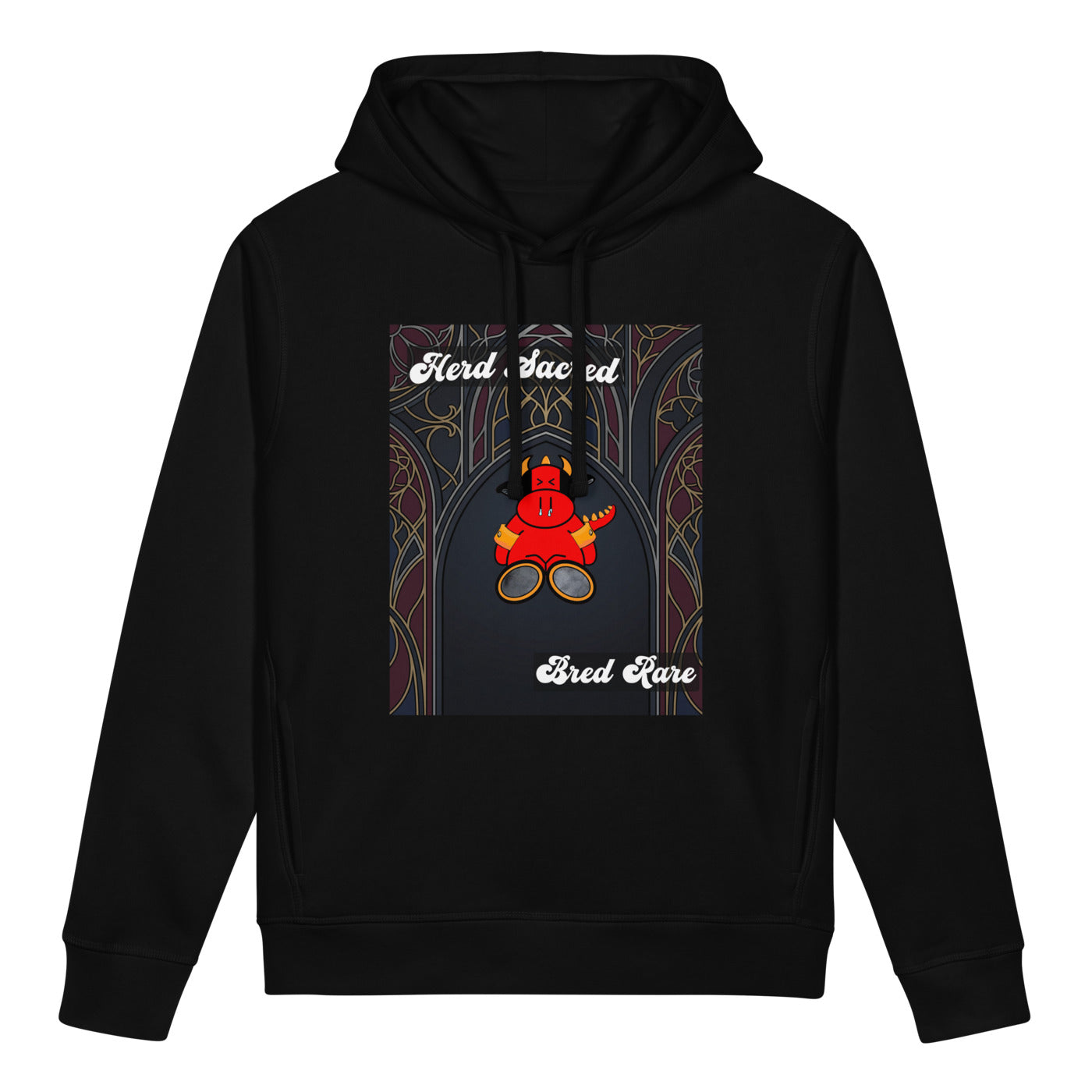 Pocket Cows Unisex Organic Side Pocket Sounder Hoodie — Design 267