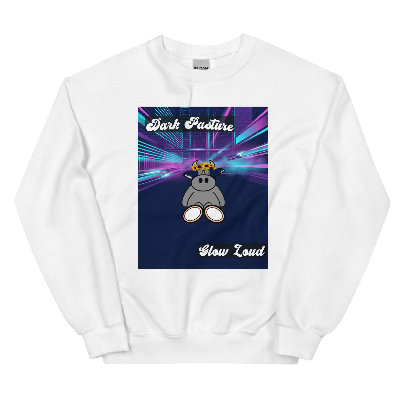 Pocket Cows Unisex Crew Neck Sweatshirt — Design 255